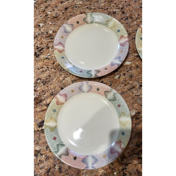 Vintage Corning Ware Corelle MIRAGE Southwest Pattern 7 1/4" Salad Plates (4) - Picture 16 of 16